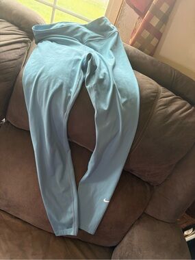Nike Aqua Blue Dri-FIT High-Rise Leggings